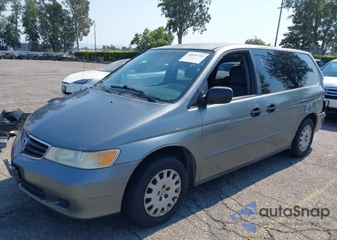 2002 Honda Odyssey Lx z USA, uszkodzony, nr VIN 2HKRL18582H553425